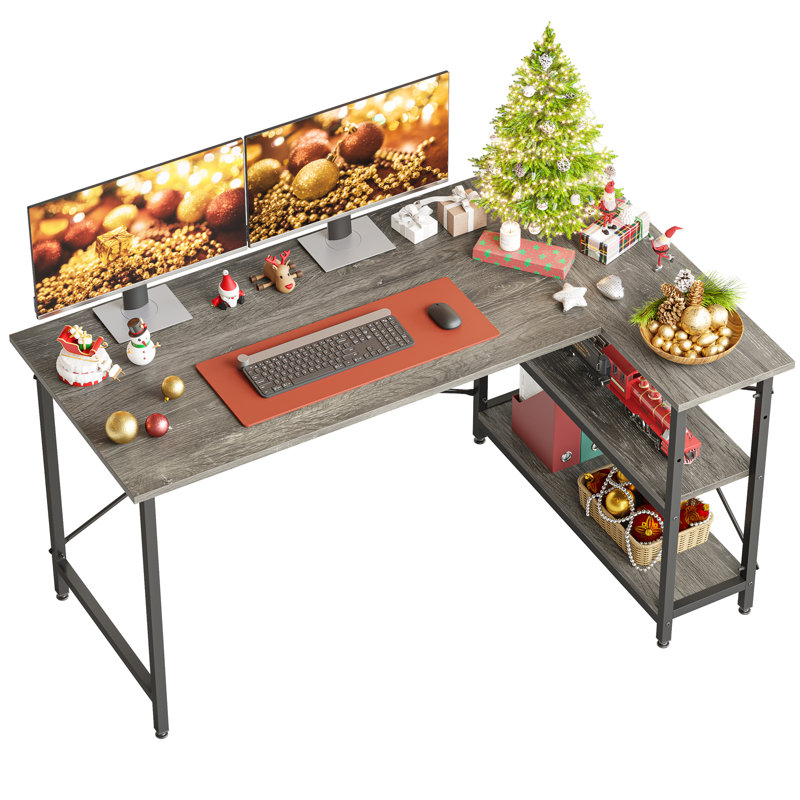 17 Stories Fortunato Reversible LShape Desk & Reviews Wayfair